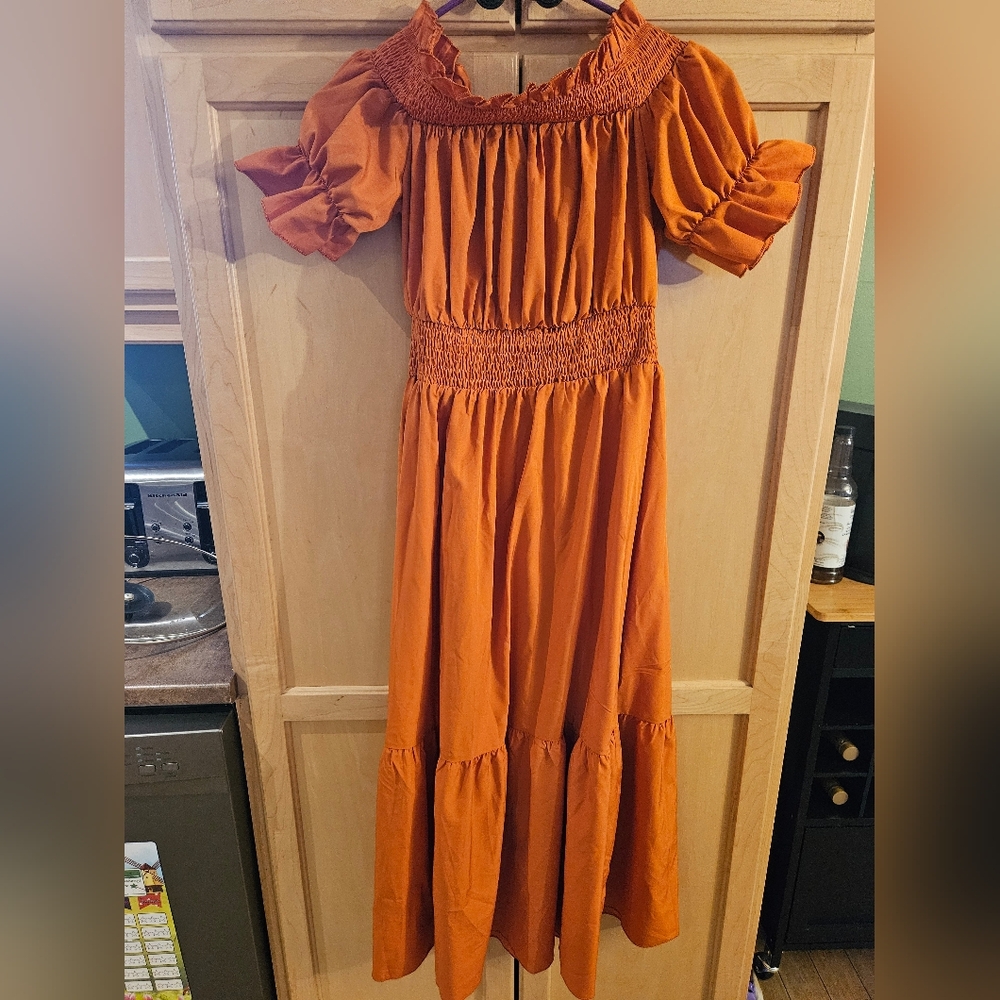 NWT off shoulder bohemian style dress